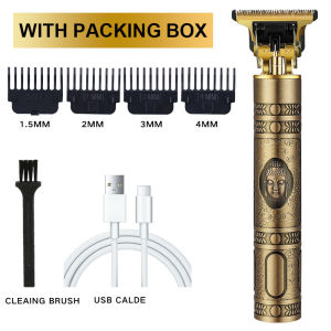 Bộ Tăng Đơ Cắt Tóc T9 Chuyên Dụng Cho Nam Tông Đơ Chấn Viền Cạo Râu Cắt Tóc Chuyên Nghiệp Kèm Sạc USB Tiện Dụng Cho Nam - BUM STORE