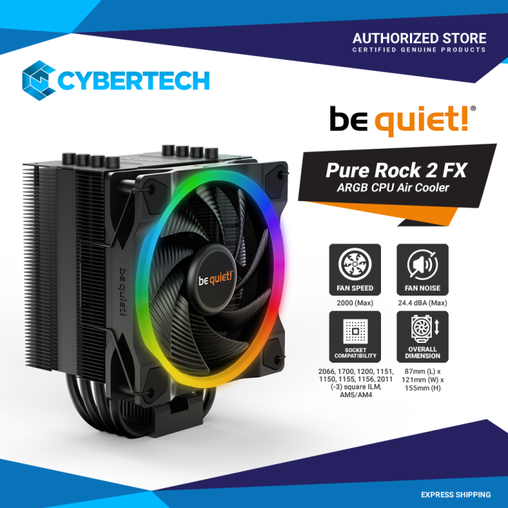 chłodzenie cpu be quiet pure rock 2 fx black bk033