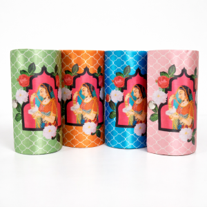 Multicolored Bangle Box Organizer | Decorative Shagun & Return Gift Box | Wedding & Festive Storage Case | 15 x 9 cm | 1 Pc