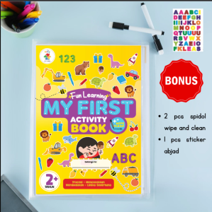 Buku aktivitas pertamaku worksheet buku edukasi anak 2 3 4 tahun lengkap bisa dihapus wipe and clean