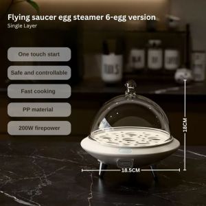 UFO Electric Egg Steamer Multi-functional Egg Cooker Singer or Double Layer Use Student Dormitory Breakfast Machine