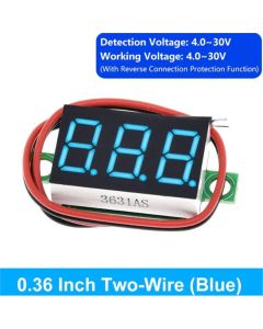 Ready Stock 0.36 inch Second line precision dc digital voltmeter head LED digital voltmeter DC4.0V-30V