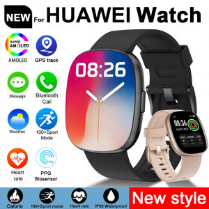 2025 New For Huawei GPS Track Smart Watch Men AMOLED HD Screen 100+ Sports Heart Rate Bluetooth Call Waterproof Smart Watch Women