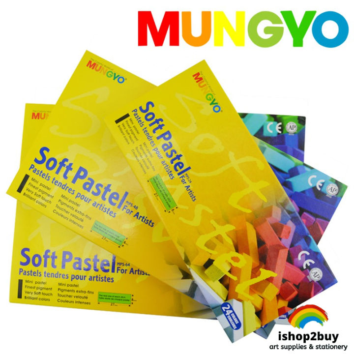 Mungyo Soft Pastel Half Pastel Colour Set 24 / 32 / 48 / 64 Colors ...