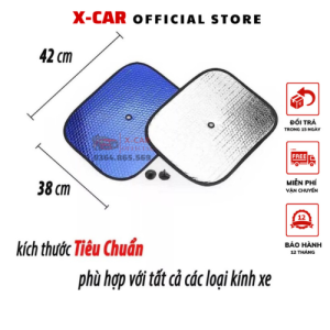 Combo 2 tấm che nắng ô tô 2 màn cửa che nắng xe hơi chắn tia UV đến 100% chắn ánh sáng vào xe đến 99% có khung sắt cứng cáp