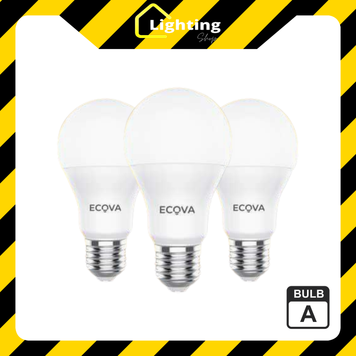 Ecova Lampu Bohlam Led Abulb 5w 7w 9w 12w 15w 18w 21w Cahaya Putih