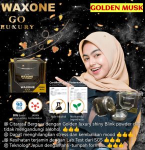 WAXONE JAPAN Go Luxury Golden Musk 1388 Pewangi Kereta Car Pefume Air Freshener 90ml