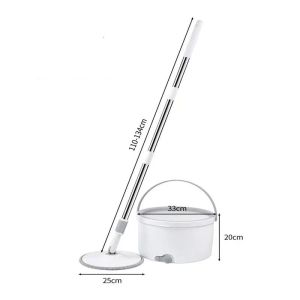 Mop Drag Of Water Separation Circular Mop With A Barrel With 3 Mop Heads Lazy No Hand Washing Floor Floating Mop Household Cleaning Tool