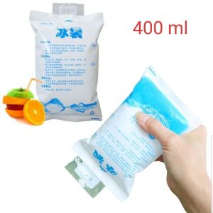 3pcs Ice Gel Pack 400 ML Blue Cool Jelly Cooler Kantong Air Es Pendingin 400ml gabag pengganti dry batu