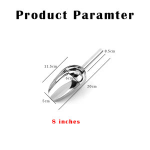 8/10/12 Inch Stainless Steel Ice Scoop Ice Cream Crushed Shovel Candy Sugar Scooper Kitchen Tool
