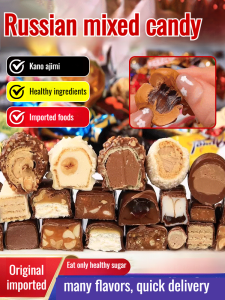 Russian Candy Mixed Gift Box Imported Chocolate Candy Assortment for Christmas New Year Wedding Premium Leisure Snacks