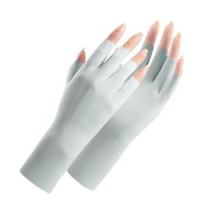 HEFEI Anti -Uv Rays Sunscreen Gloves Protect Finger Skin Led Lamp Nail Art Mittens Manicure Radiation Proof Nail Painting Gloves Women