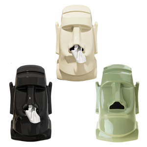 Creative Stone Face Napkin Dispenser Paper Towel Container Tissue Box Holder for Living Room and Bedroom Decoration