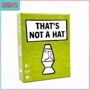 【SHGMYD】 โต๊ะเกมภาษาอังกฤษ1ชุดสำหรับผู้เล่น3-8คนไม่เหมือนใครนั่นไม่ใช่หมวกเกมสำหรับปาร์ตี้ที่มีความสุขเกมกระดานด้านบนพร้อมเกมไพ่พื้นฐาน