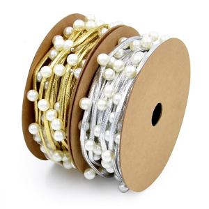 Quality Wrap Rope Christmas Beads Ribbon for DIY Crafts and Festive Event Creates Beautiful Crafts and Packaging