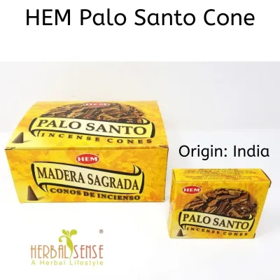 HEM Palo Santo Cone (incense) for purifying Cleansing Attract Good Energy Nice Aroma