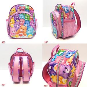 กระเป๋าเป้เด็กนักเรียน กระเป๋าเป้สะพายหลัง Care Bears   ขนาด 10 นิ้ว
