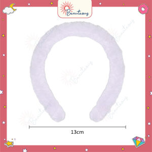 Bando Rambut Bandana Bulu-bulu Halus Fashion Korea Cute Kpop Style Warna Pastel Aestetik Hair Band