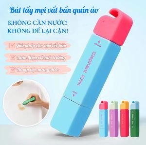 Bút Tẩy Vết Bẩn Elephant Kiss 2in1 – Bút Tẩy Quần Áo Mini Dầu Mỡ Cà Phê Son Môi Nước Sốt