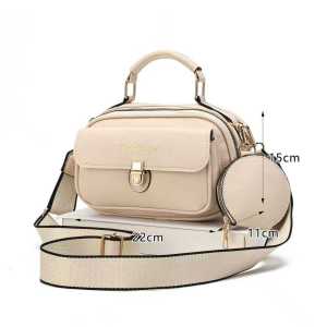 Sling bag women korean style elegant Ladies leather shoulder bags Hand bag mommy bag with Small coin bag #8301