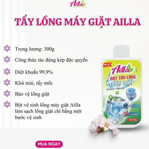 Tẩy Mốc Gioăng Cao Su Máy Giặt 100g AILLA Làm Sạch Mốc Cao Su Tủ Lạnh Đồ Gia Dụng Tặng Chổi