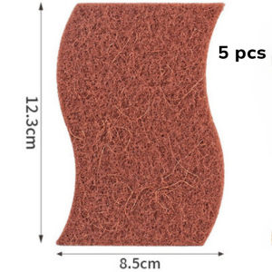 5Pcs Sisal Scouring Pad Dishcloth Biodegradable Pot Brush Oil Stain remover Divine Tool Cloth