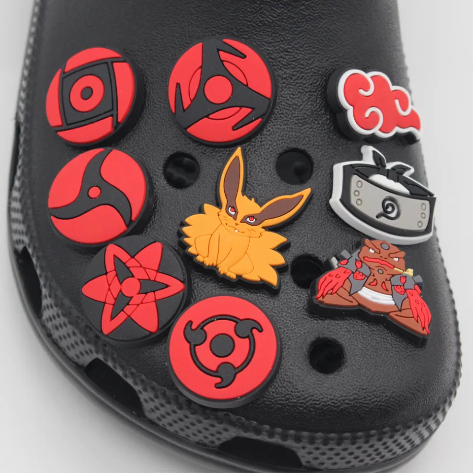 Shoe Charms Sharingan Croc Charms Cartoon Naruto Jiraiya Jibitz