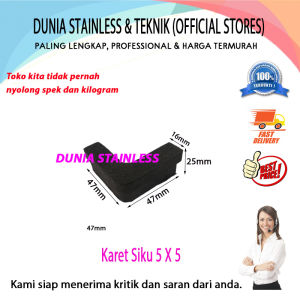 Karet Siku 5cm x 5cm meja kursi ranjang tempat tidur interior tekni