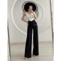 [ส่งเร็วพิเศษ!] PB505 TARA Long pants กางเกงทำงาน ขาบาน เอวสูง ซิปหลัง ทรงคลาสสิค มีไซร์ S M L เนื้อผ้าบาร์บี้ ผ้าดี การันตีคุณภาพ. 