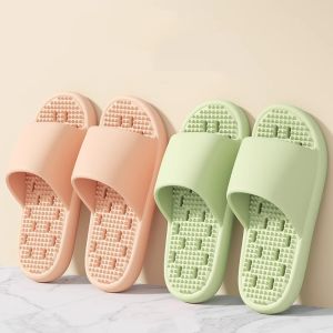 GOOTRADES Hollow Flat Slippers Anti Odor Anti Slip Slides Sandals Basic Open-toe Slippers Women Men Summer