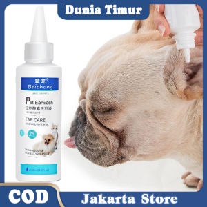 120ml Pet Ear Cleaner / Cegah Ear Mites Dan Infeksi / Obat Pembersih Telinga Kucing Anjing / Grooming Hewan