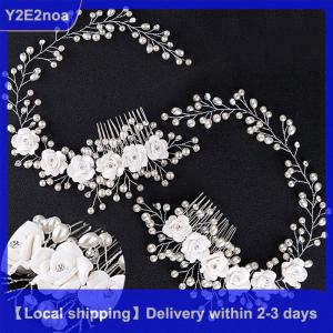 【Local shipping】 Luxury Wedding Hair Jewelry For Bridal Hair Comb Hand Made Hair Accessory New