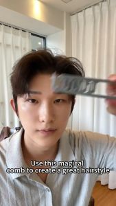Mens Fluffy Styling Comb Volumizing Root Lift Fluffy Hair Parting Covering Bangs Hairdressing Comb