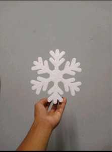 DEKORASI NATAL styrofom 20 x 23 x 1 cm/Hiasan Natal Salju/Sterofoam Flower/Aksesoris Natal REDY
