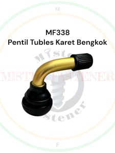 Pentil BENGKOK Ban Karet Kuningan Tubles Tubeless 60 Derajat Motor Sepda Listrik
