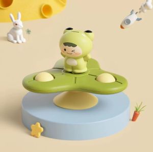 Mainan Fidget Spinner Anak - Mainan Mandi Bayi Spinner Putar Mainan Genggam Sensor Motorik Bayi - Mainan Bayi - Suction Cup Spinner Toy