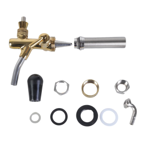 ก๊อกแบบควบคุมการไหลของก๊อกน้ำหัวก๊อกเบียร์แบบปรับได้พร้อมก้านยาวสำหรับทำเบียร์สดสำหรับบ้านผับร้านอาหาร