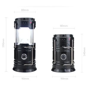 Camping Light 6 LED Solar Camping Lamp Rechargeable Lantern Keimav
