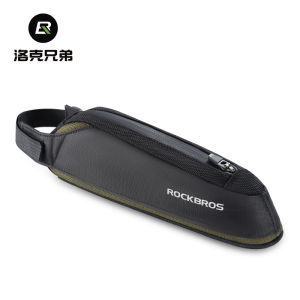 ROCKBROS Bike Top Tube Bag Stable Reflective MTB Road Bike Front Bag Velcro Adjustable Fashion Down Tube Bag Cycling Tool Bag