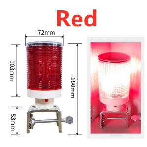 Solar LED Warning Light Traffic Tower Beacon Safety Signal Motorcycle Tower Boat Road Construction Vehicle Warning Light