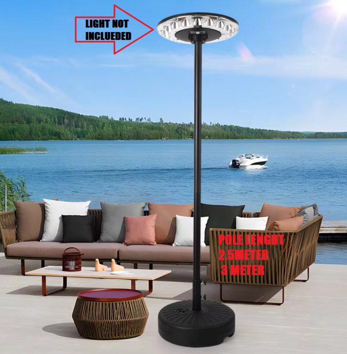 UFO Street Light Pole with Base Adapt to conventional street lights 2 ...