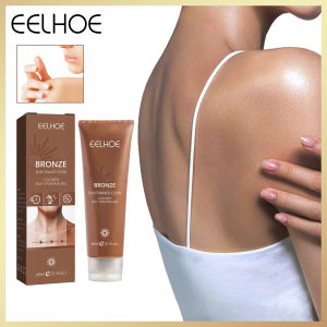 Eelhoe Tanning Cream Suntanned Look Colored Outdoor Sun Tan Accelerator Sunless Tanner Cream Repair Gel Anti Aging Summer Beach Bronzer Skin For Women Self Tan Lotion Color Correcting Self-Tanning Cream Safe And Effective Tanning Tool For Giving