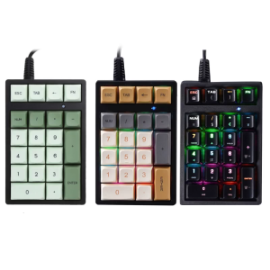 Mini Numpad 21key Mechanical Keyboard Green Axis Usb RGB External Keypad for Notebook Financial Accounting Register