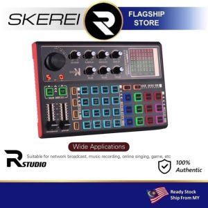 Skerei K300 Live Sound Card Voice Changer Multiple Sound Effects For Live Streaming Broadcast Karaoke Recording