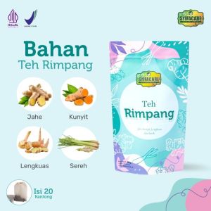 Syfacare Herbal Mix Teh Rimpang Jahe Kunyit Lengkuas Sereh - Bebas GMO Halal BPOM Isi 20 Kantong