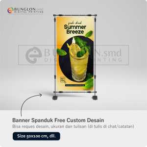 PRINT CETAK SPANDUK BANNER MINUMAN SEGAR FREE DESAIN