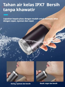 Pisau Cukur Listrik Mini Portabel King Kong Kecil Satu Sapuan Halus Pisau Cukur Listrik Isi Ulang USB Pisau Tahan Lama Cocok untuk Digunakan di Rumah