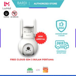 BARDI Smart IP Camera Outdoor PTZ with Cloud SIM CCTV Tanpa WiFi