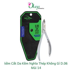 Kềm cắt da D.06 thép không gỉ của Kềm Nghĩa lưỡi kềm sắc mỏng bén ngọt độ bền lâu dài OK288