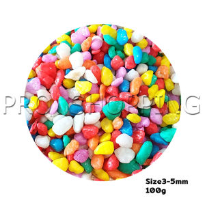 Pro หินใส่ตู้ปลา หินประดับ ตกแต่งสวน 100g / ต่อแพ็ค Colorful Stones